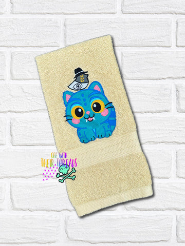 DIGITAL DOWNLOAD BLue Tiger Full Fill and Applique Versions 3 SIZES INCLUDED