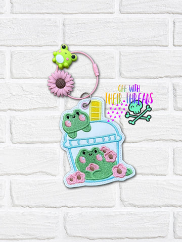 DIGITAL DOWNLOAD Boba Frog Bag Tag Bookmark Ornament