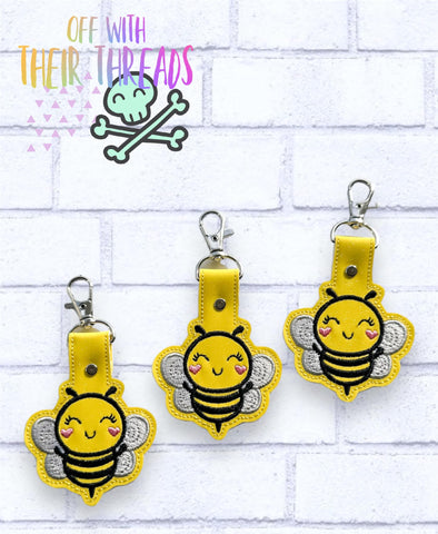 DIGITAL DOWNLOAD Cute Bee Key Chain Snap Tab APRIL 2024 MYSTERY