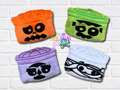 DIGITAL DOWNLOAD Halloween Treat Bucket Plush Set 5 SIZES INCLUDED