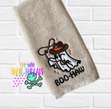 DIGITAL DOWNLOAD Boo Haw Cowboy Ghost Applique 5 SIZES INCLUDED