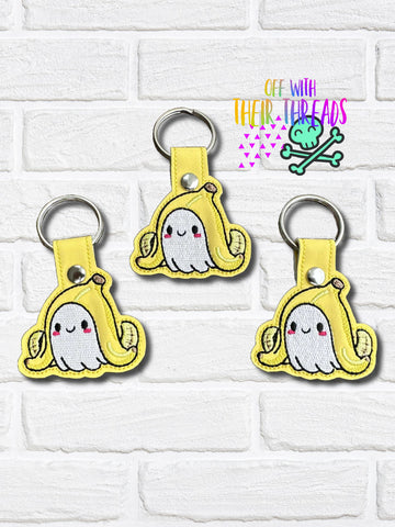 DIGITAL DOWNLOAD Boonana Ghost Snap Tab Keychain