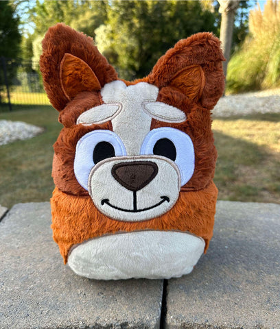 DIGITAL DOWNLOAD Applique Brown Dog Plush 5 SIZES INCLUDED