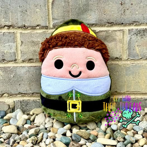 DIGITAL DOWNLOAD Applique Buddy The Elf Plush Set 5 SIZES INCLUDED