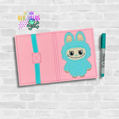 DIGITAL DOWNLOAD Applique Bunny A6 Notebook Cover