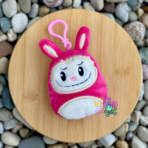 DIGITAL DOWNLOAD Applique Bunny Squishy Keychain