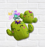 DIGITAL DOWNLOAD Happy Cactus Plush Set 5 SIZES INCLUDED