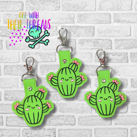 DIGITAL DOWNLOAD Cactus Snap Tab Key Chain