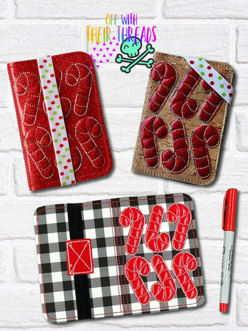 DIGITAL DOWNLOAD 5x7 Puff Foam Candy Cane Mini Composition Notebook Cover Embossed