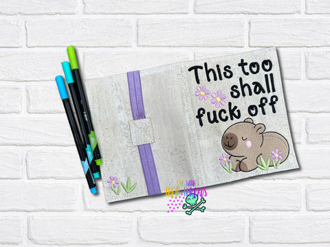 DIGITAL DOWNLOAD Capybara A6 Notebook Cover