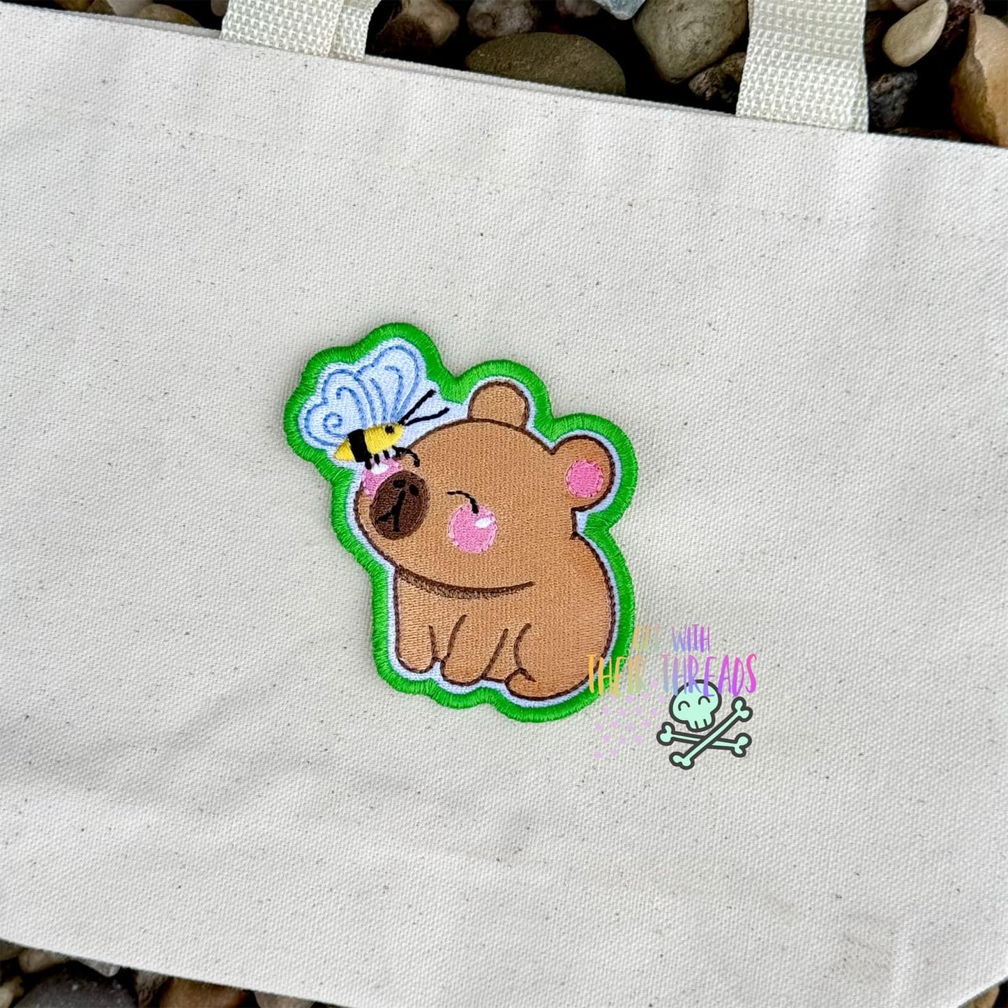 DIGITAL DOWNLOAD Capybara Patch 3 SIZES INCLUDED