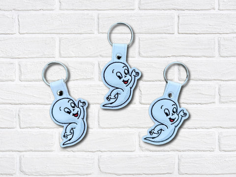 DIGITAL DOWNLOAD Casper Ghost Snap Tab Key Chain