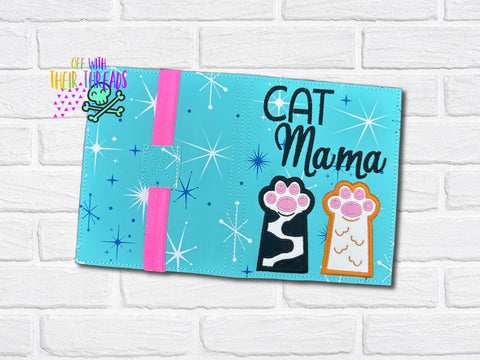 DIGITAL DOWNLOAD Applique Cat Mama A6 Notebook Cover
