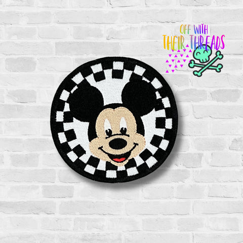 DIGITAL DOWNLOAD Checker Mouse Patch 3 SIZES INCLUDED