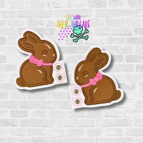 DIGITAL DOWNLOAD Applique Chocolate Bunny Shoe Wings