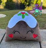 DIGITAL DOWNLOAD Applique Christmas Pudding Plush 5 SIZES INCLUDED