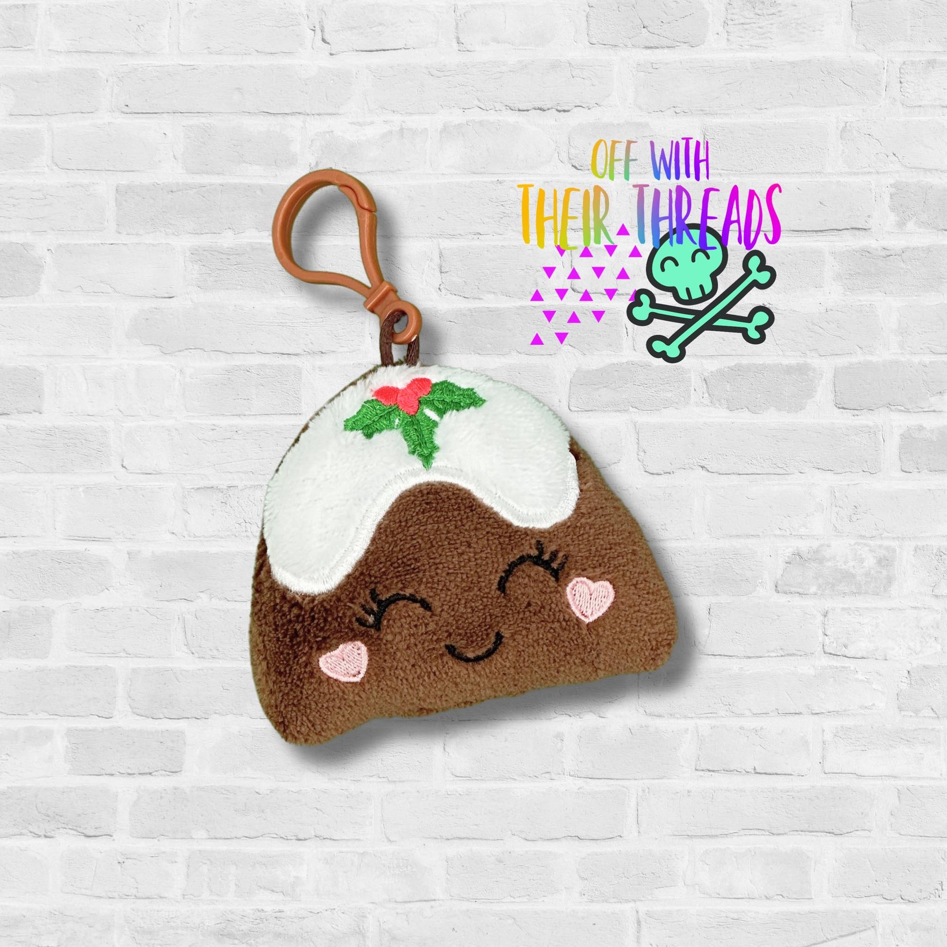 DIGITAL DOWNLOAD Applique Christmas Pudding Squishy Keychain – Off With ...