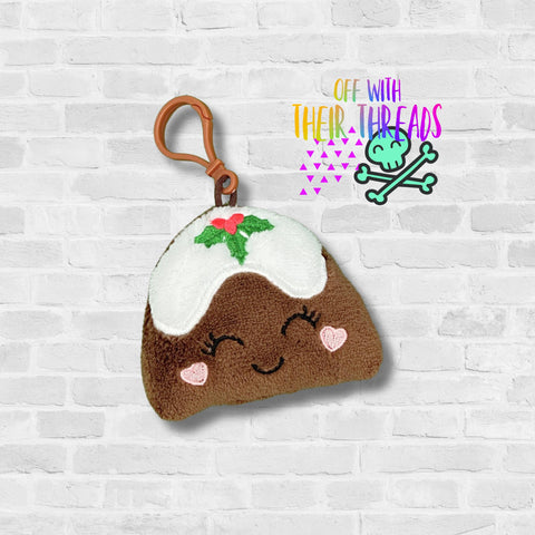 DIGITAL DOWNLOAD Applique Christmas Pudding Squishy Keychain