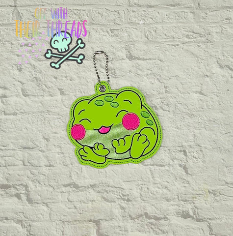 DIGITAL DOWNLOAD Chubby Froggy Frog Bag Tag Bookmark Ornament