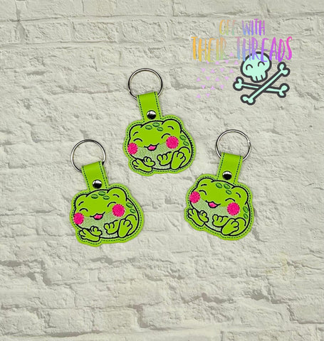 DIGITAL DOWNLOAD Chubby Frog Key Chain Snap Tab APRIL 2024 MYSTERY