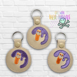 DIGITAL DOWNLOAD Halloween Sugar Cookie Snap Tab Keychain Set 2 DESIGNS INCLUDED