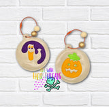 DIGITAL DOWNLOAD Halloween Sugar Cookie Bag Tag Bookmark Ornament Set 2 DESIGNS INCLUDED