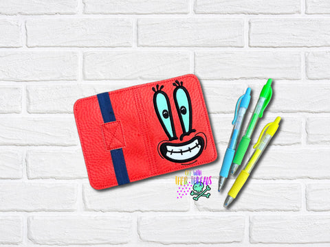 DIGITAL DOWNLOAD 5x7  Applique Crab Mini Composition Notebook Cover
