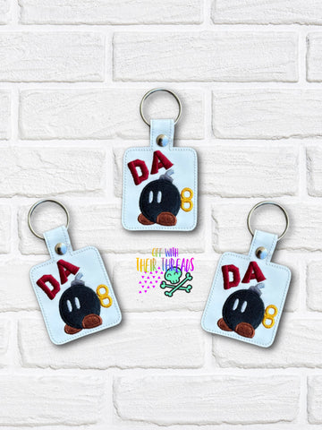 DIGITAL DOWNLOAD Da Bomb Snap Tab Keychain