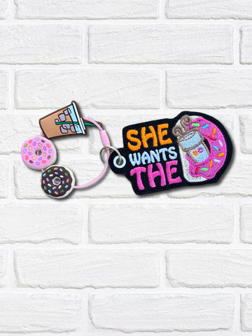 DIGITAL DOWNLOAD She Wants The D Bag Tag Bookmark Ornament