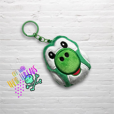 DIGITAL DOWNLOAD Applique Dino Squishy Keychain