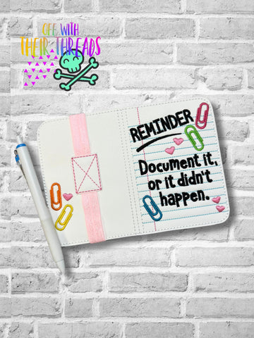 DIGITAL DOWNLOAD 5x7 Document It Mini Composition Notebook Cover