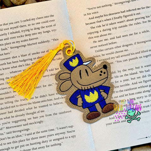 DIGITAL DOWNLOAD Dog Man Bookmark Gift Tag Ornament