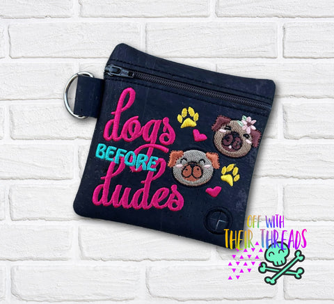 DIGITAL DOWNLOAD 5x5 Dogs Before Dudes Poo Bag Holder