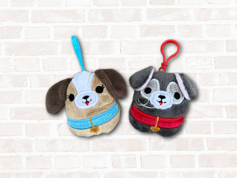 DIGITAL DOWNLOAD Applique Spaghetti Dog Squishy Keychain Set