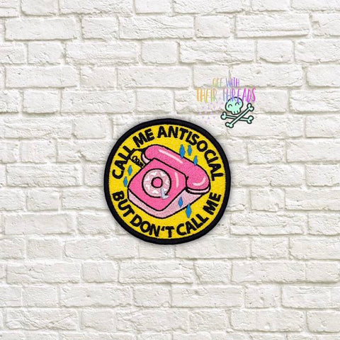 DIGITAL DOWNLOAD Don't Call Me Patch 3 SIZES INCLUDED