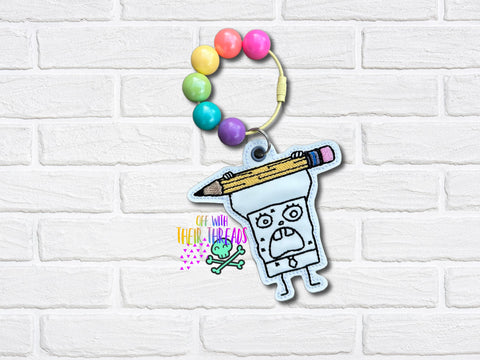 DIGITAL DOWNLOAD DoodleBob Bag Tag Bookmark Ornament