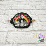 DIGITAL DOWNLOAD All Doomed Hair Holder Bun Cover