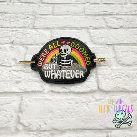 DIGITAL DOWNLOAD All Doomed Hair Holder Bun Cover