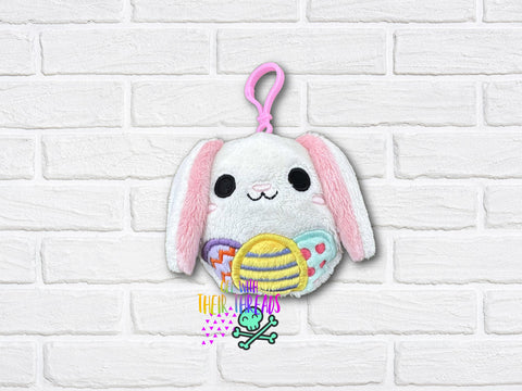 DIGITAL DOWNLOAD Applique Easter Bunny Squishy Keychain