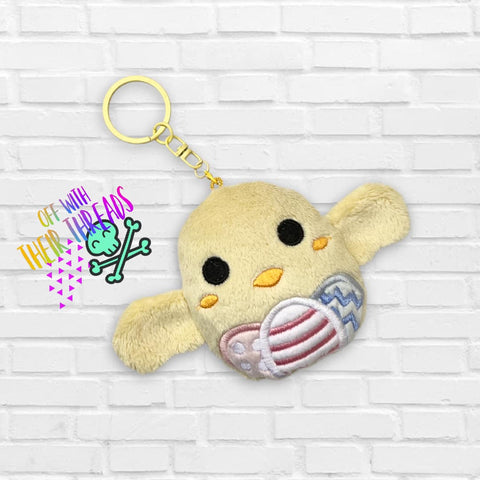 DIGITAL DOWNLOAD Applique Easter Chick Squishy Keychain