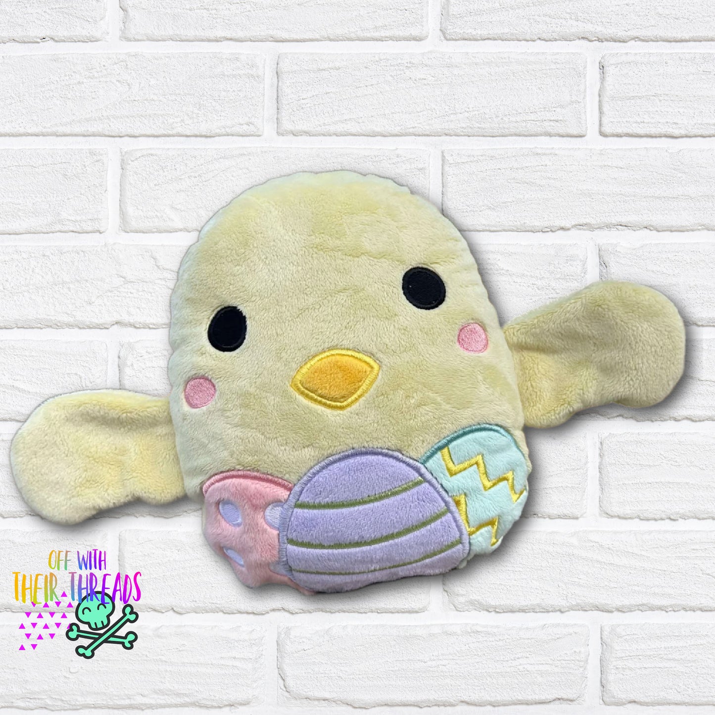 DIGITAL DOWNLOAD Applique Easter Egg Chick Plush 5 SIZES INCLUDED