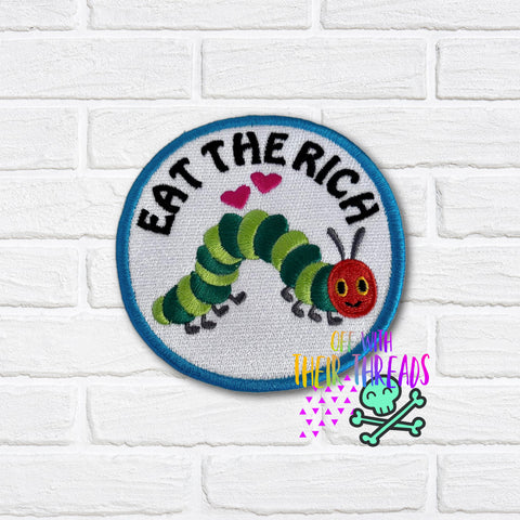 DIGITAL DOWNLOAD Eat The Rich Patch 3 SIZES INCLUDED