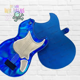 DIGITAL DOWNLOAD ITH Applique Electric Guitar Pick Carrier Holder