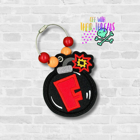 DIGITAL DOWNLOAD F Bomb Bag Tag Bookmark Ornament
