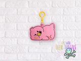 DIGITAL DOWNLOAD Flamingo Squish Face Bookmark Ornament Bag Tag