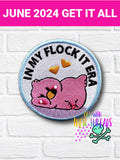 DIGITAL DOWNLOAD Flock It Era Flamingo Patch 3 SIZES INCLUDED