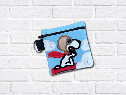 DIGITAL DOWNLOAD 5x5 Applique Flying Ace Poo Bag Holder
