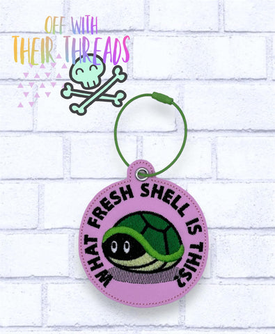DIGITAL DOWNLOAD What Fresh Shell Is This? Bag Tag Bookmark Ornament