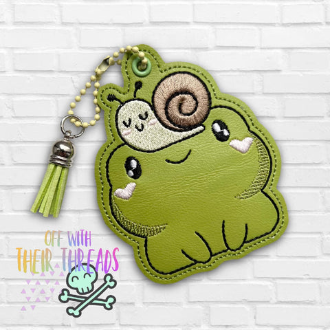 DIGITAL DOWNLOAD Frog and Snail Bag Tag Bookmark Ornament
