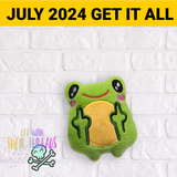 DIGITAL DOWNLOAD I Hate Everyone Froggo Frog Plush Set 5 SIZES INCLUDED